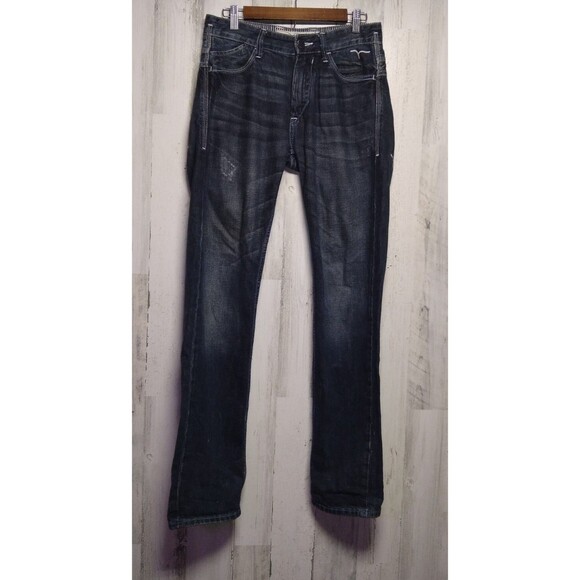 Blue Label Flying Machine Distressed Jeans Styled in Italy 29x34 meas 31x34 - Picture 1 of 12